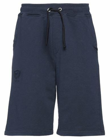 Blauer Man Shorts & Bermuda Shorts Midnight blue Cotton Cover