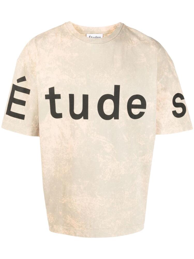 Etudes logo-print T-shirt - Neutrals Cover