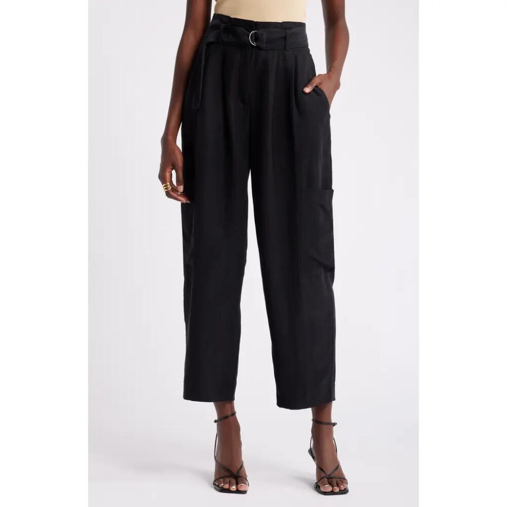 Nordstrom Belted Utility Pants in Black Cover