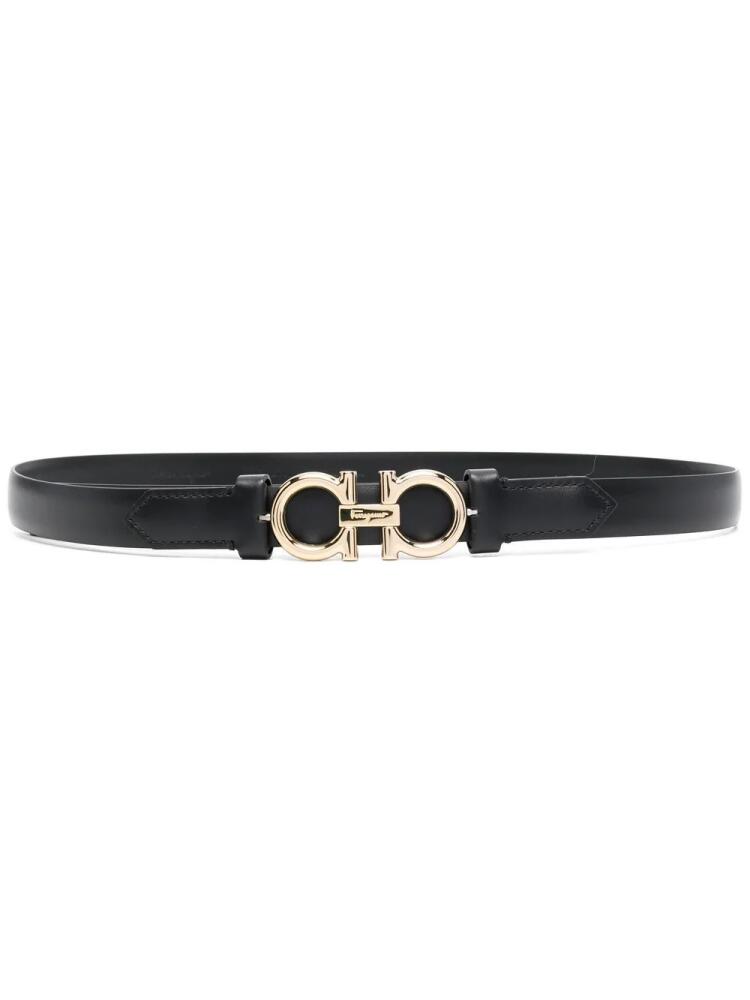 Ferragamo Gancini-buckle leather belt - Black Cover