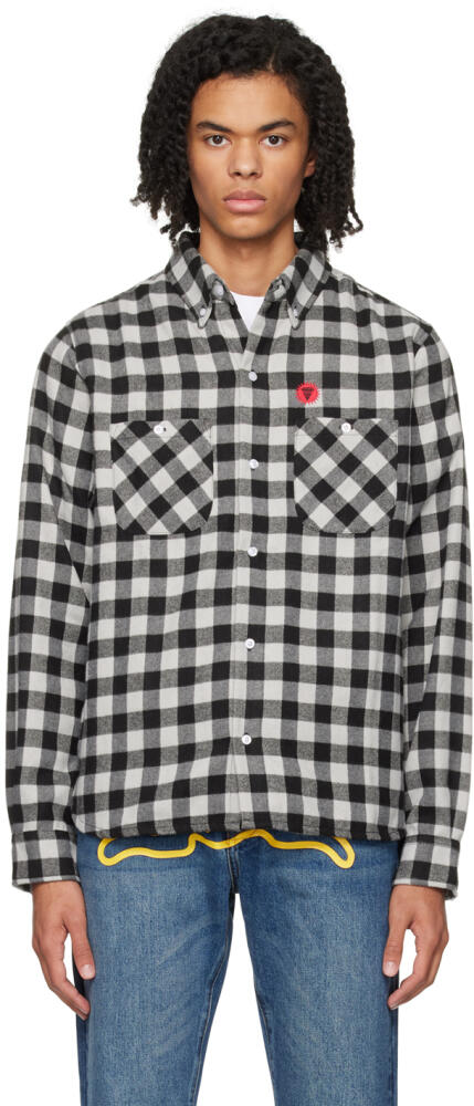 ICECREAM Gray Check Shirt Cover