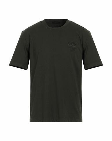 Aeronautica Militare Man T-shirt Military green Cotton Cover