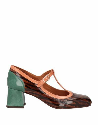 Chie Mihara Woman Pumps Brown Leather Cover