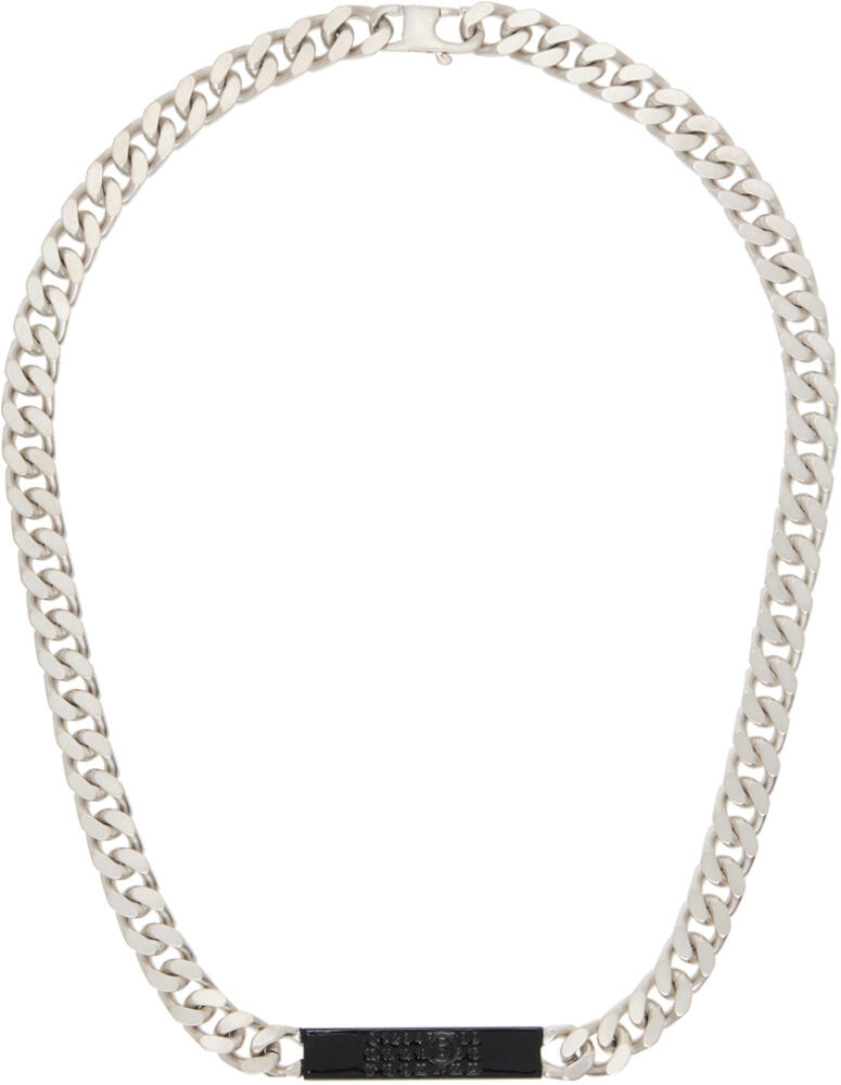 MM6 Maison Margiela Silver Logo Necklace Cover