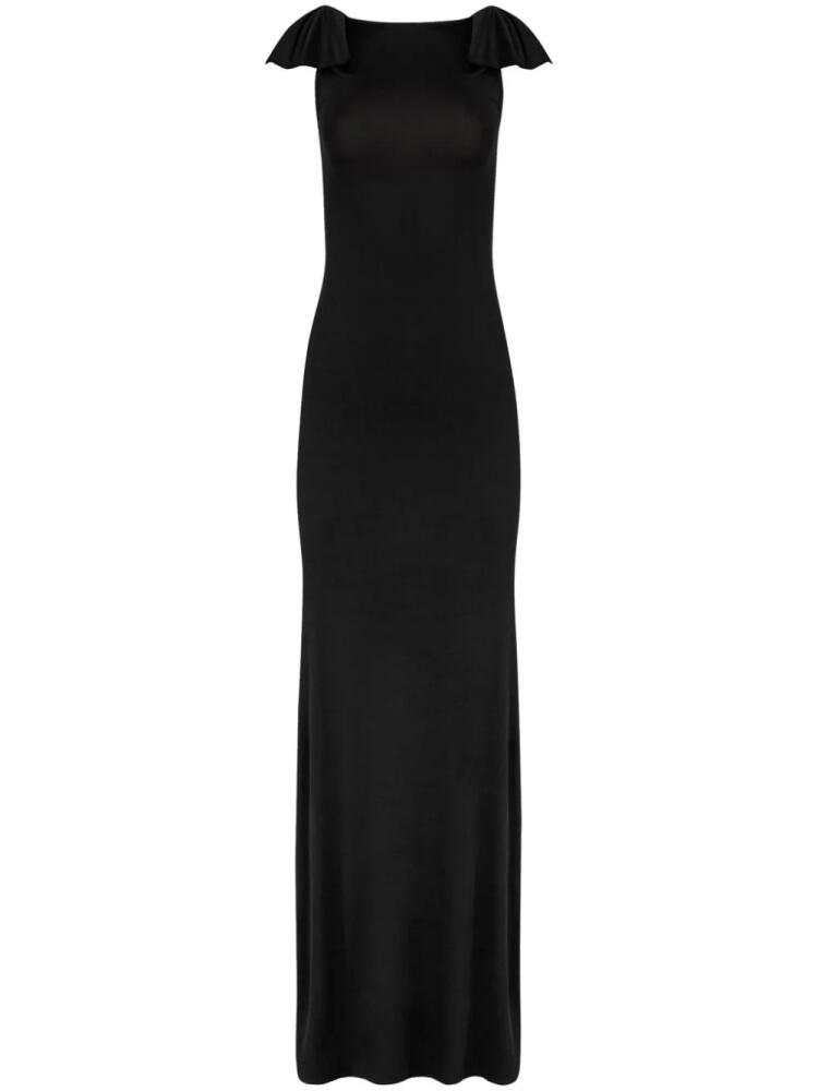 Nina Ricci bow-embellished open-back gown - Black Cover