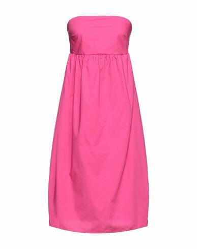 Sfizio Woman Mini dress Fuchsia Cotton, Elastane Cover