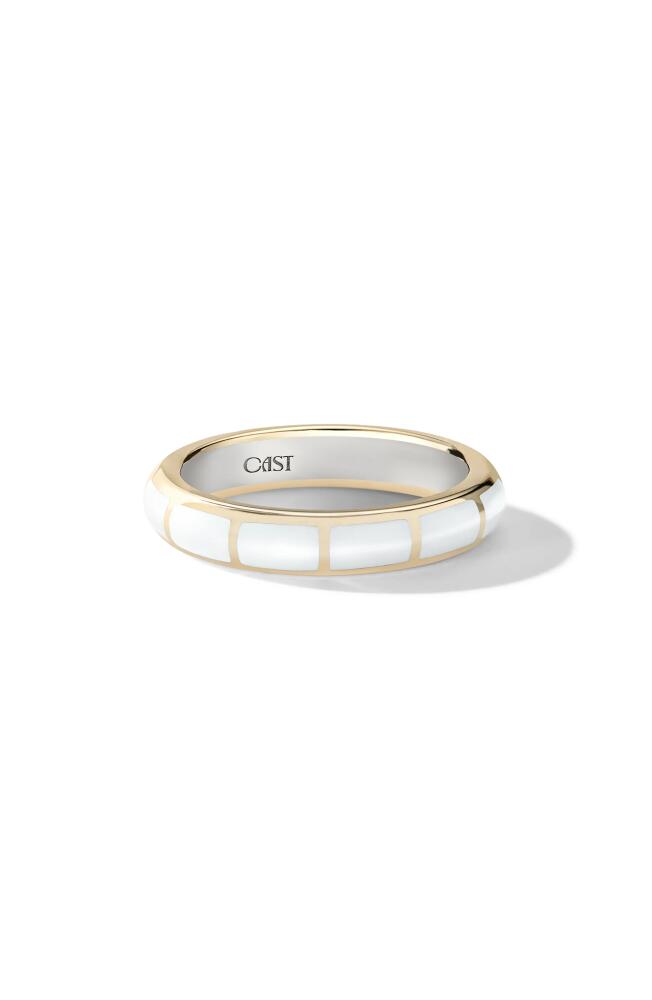 Cast The Halo Stacking Ring in White/gold Cover