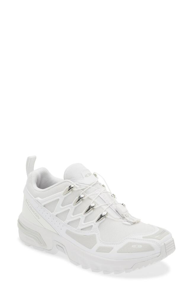 Salomon Gender Inclusive ACS+ Sneaker in White/White/Silver Cover