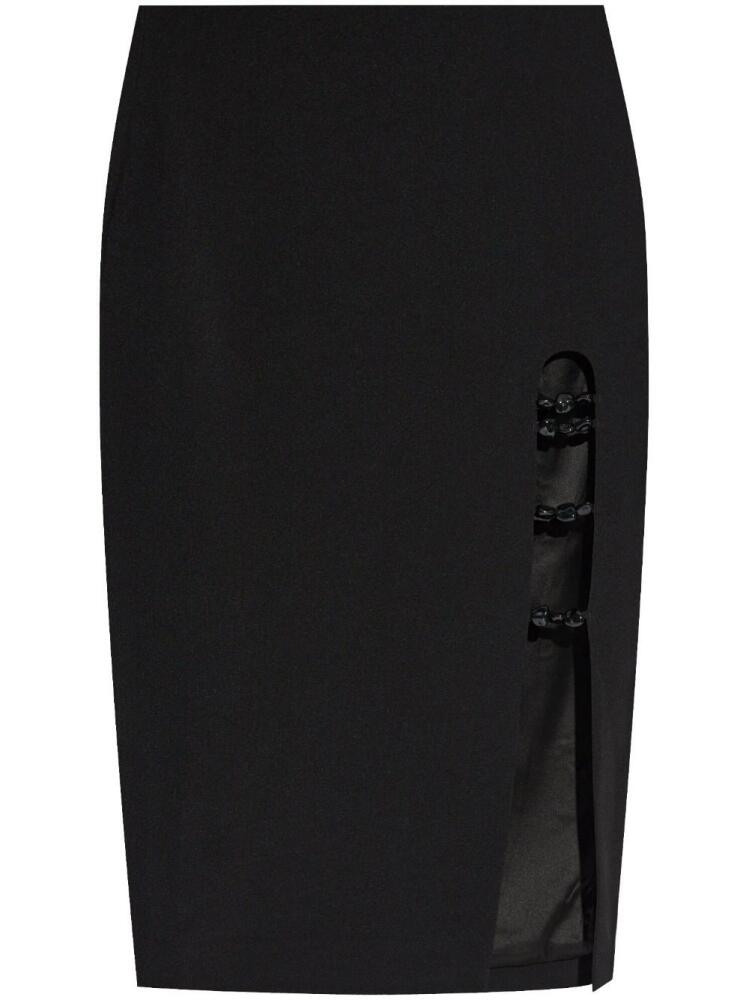 Cult Gaia cut-out detailed midi skirt - Black Cover