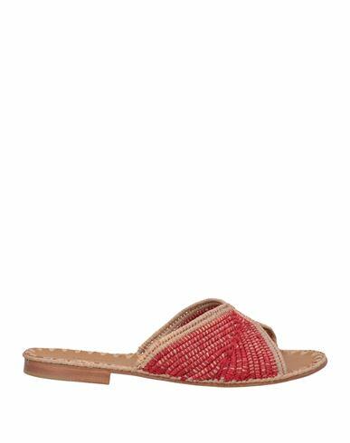 Carrie Forbes Woman Sandals Red Textile fibers Cover