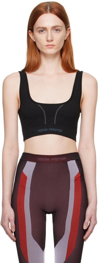 Heron Preston Black Active Sports Bra Cover