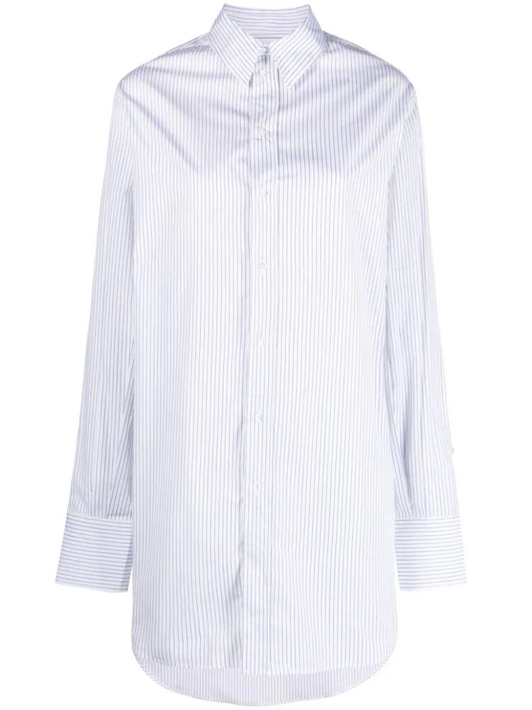 SA SU PHI striped cotton shirt - White Cover