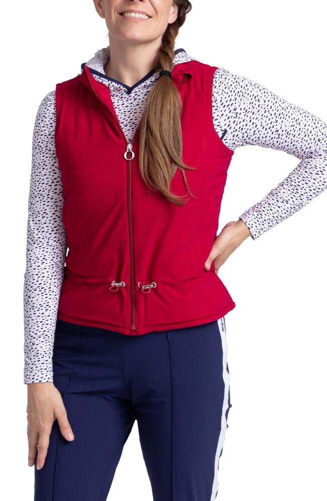 KINONA Layer Slayer Golf Vest in Bordeaux Red Cover