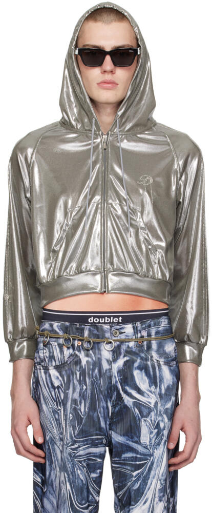 doublet Silver Chain Link Track Jacket Cover