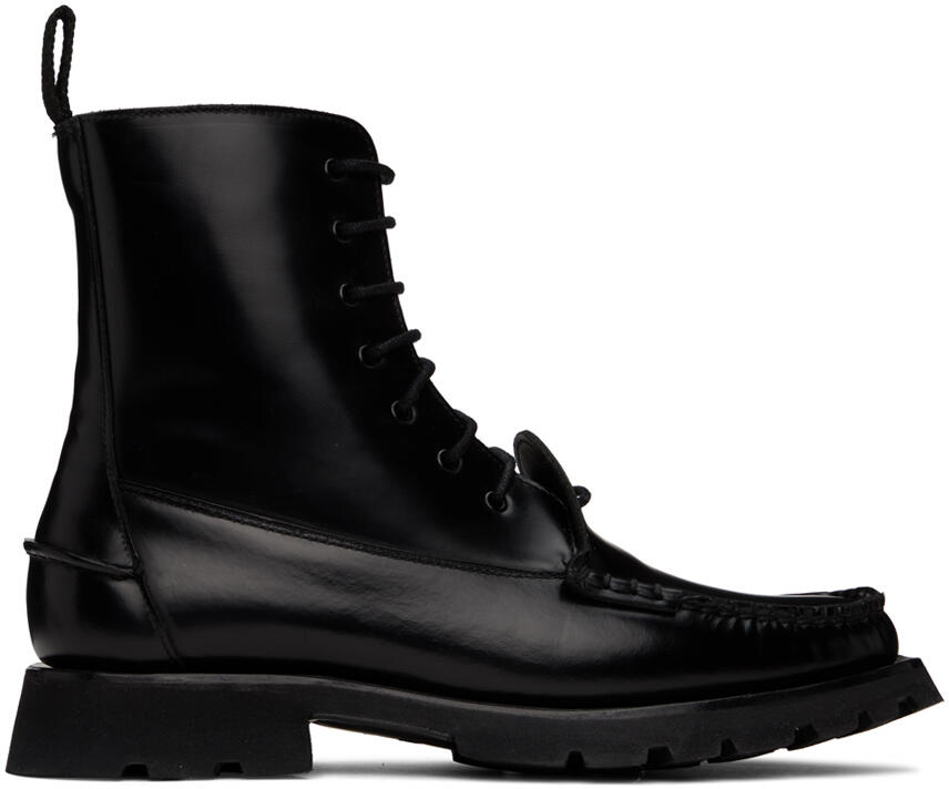 HEREU Black Cordo Boots Cover