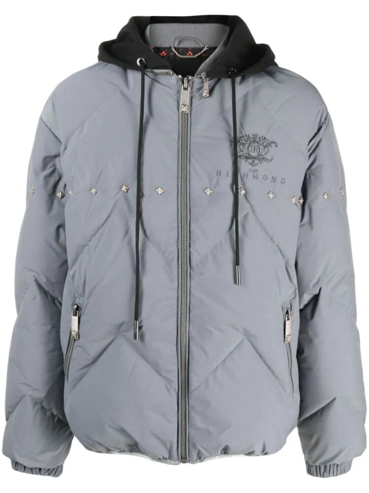 John Richmond Tomio detachable-hood jacket - Grey Cover