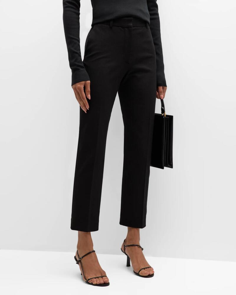 Joseph Coleman Cropped High-Rise Gabardine Pants Cover