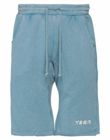 Berna Man Shorts & Bermuda Shorts Pastel blue Cotton Cover