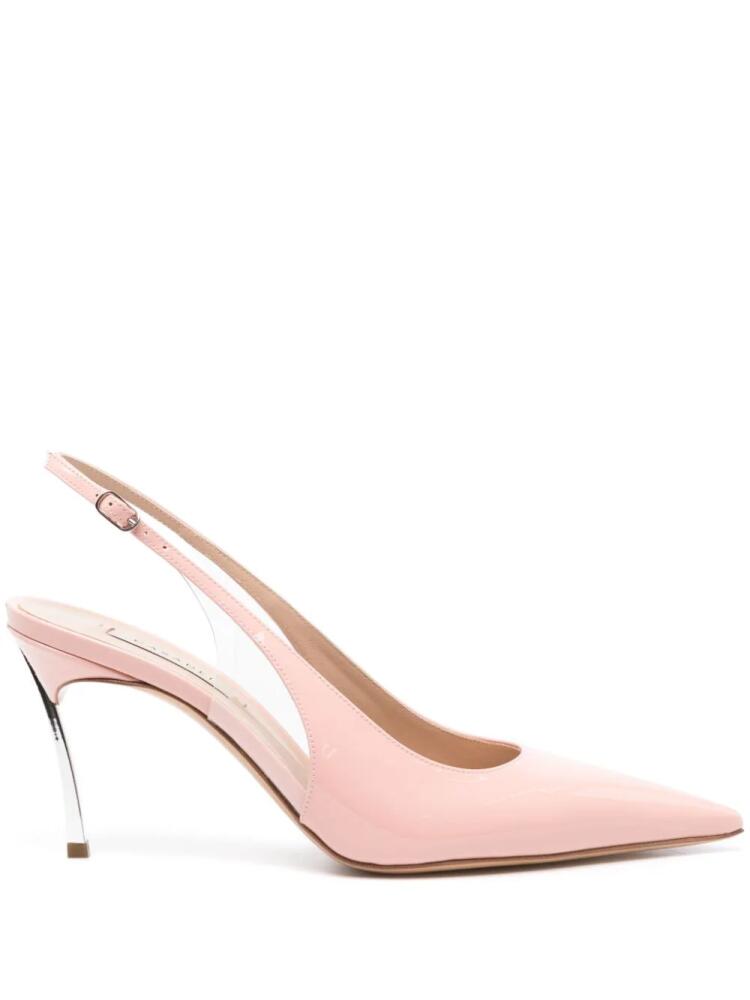 Casadei transparent-panels slingback pumps - Pink Cover