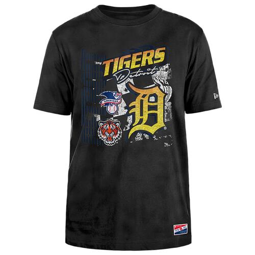 New Era Tigers Fitted Short Sleeve T-Shirt - Mens Black/Black Cover