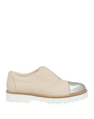 Hogan Woman Loafers Beige Leather Cover