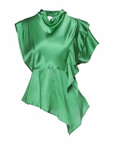 Emma & Gaia Woman Top Green Silk, Elastane Cover