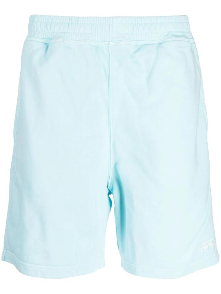 Stüssy Stock logo track shorts - Blue Cover