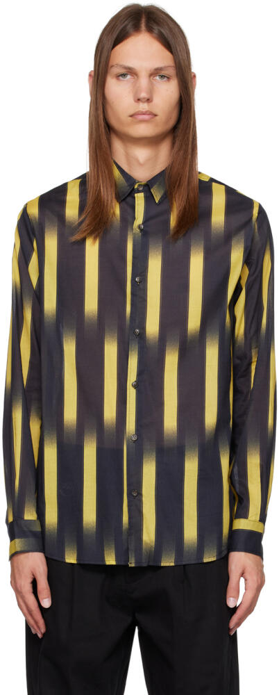 Double Rainbouu Black & Yellow Sundown Shirt Cover