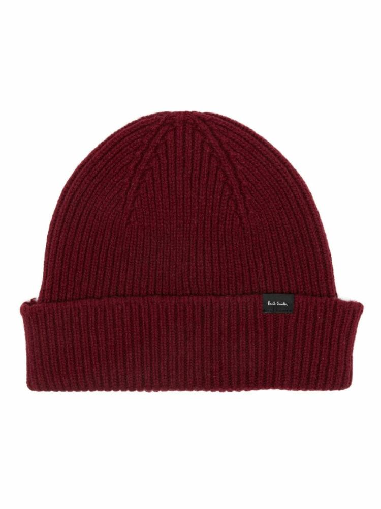 Paul Smith ribbed beanie - Red Cover