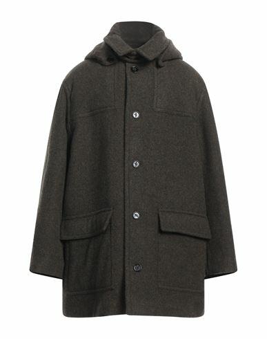 Burberry Man Coat Dark green Virgin Wool Cover