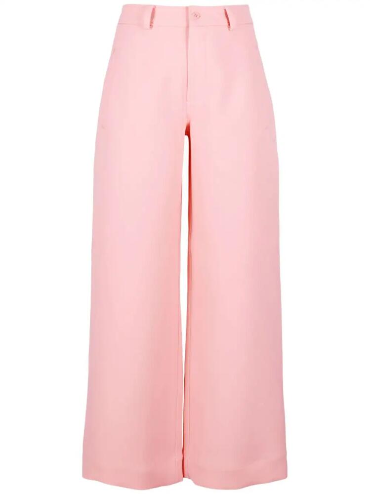 Equipment high-waist wide-leg trousers - Pink Cover