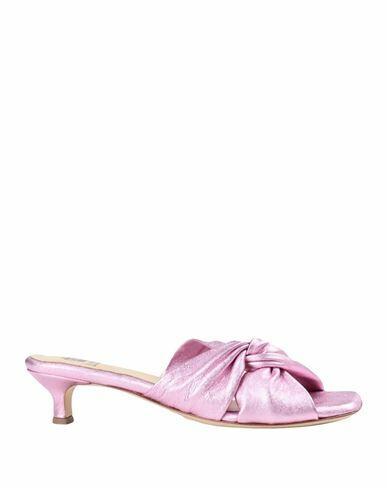 L'arianna Woman Sandals Pink Soft Leather Cover