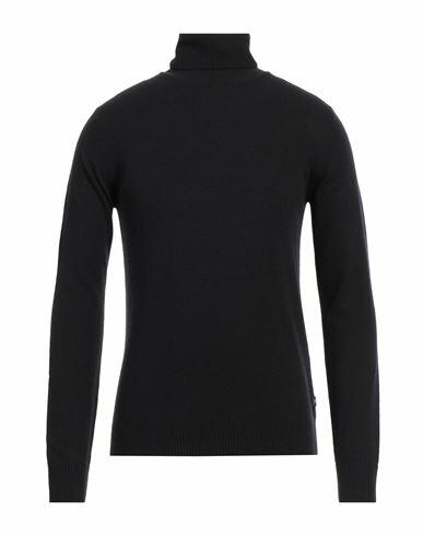 40weft Man Turtleneck Black Wool, Nylon Cover