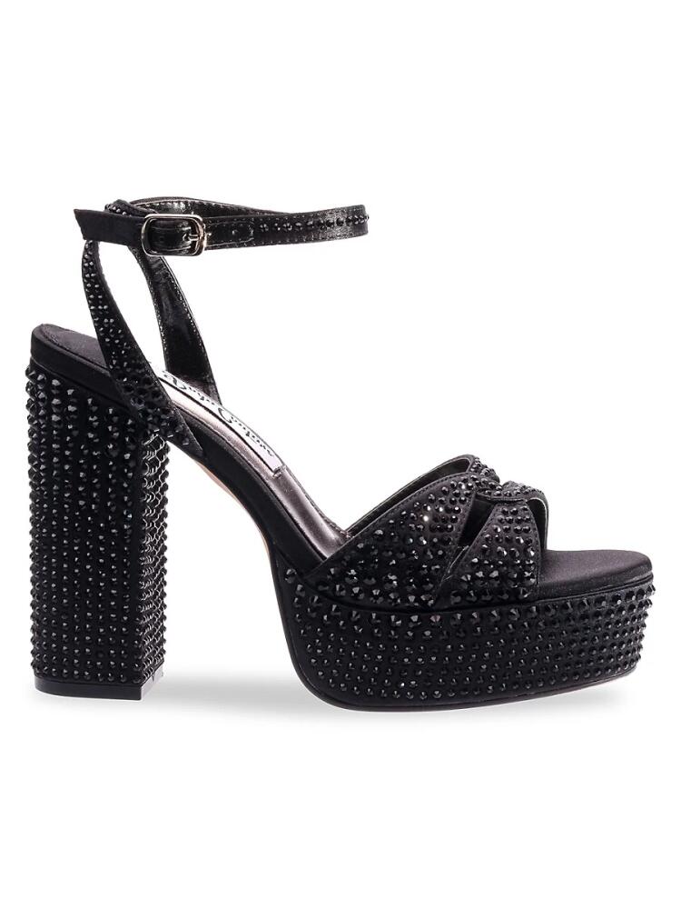 Lady Couture Women's Doll Studded Platform Sandals - Black Cover