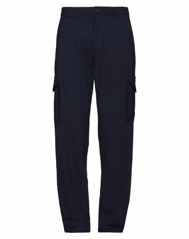 Aspesi Man Pants Navy blue Polyester, Virgin Wool, Elastane Cover