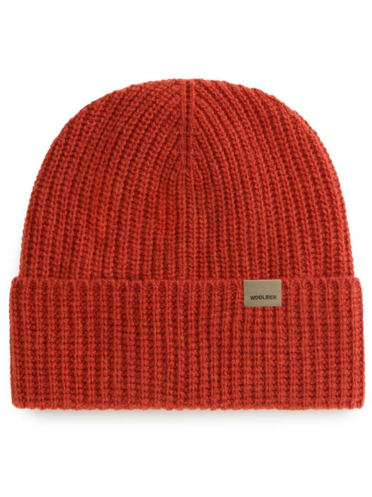 Woolrich ribbed-knit beanie - Orange Cover