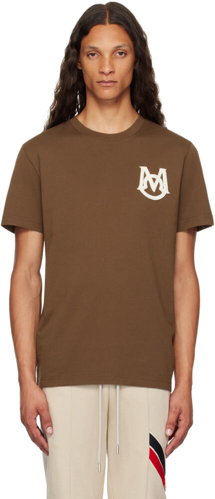 Moncler Brown Appliqué T-Shirt Cover