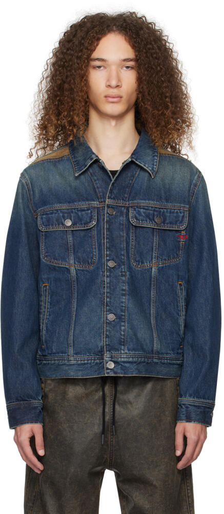 Diesel Indigo D-Barcy-Rs-S Denim Jacket Cover