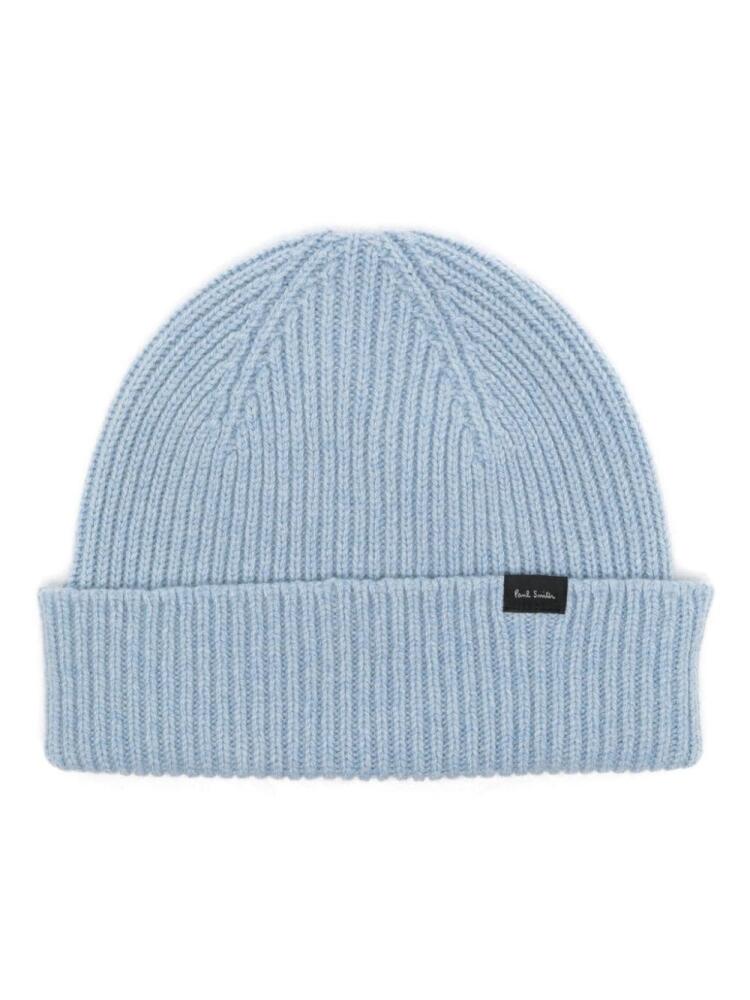 Paul Smith ribbed beanie - Blue Cover