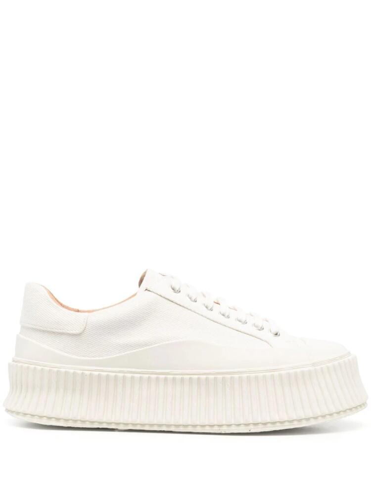 Jil Sander canvas low-top sneakers - Neutrals Cover