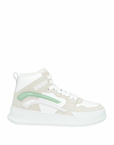 Dsquared2 Woman Sneakers Beige Leather Cover