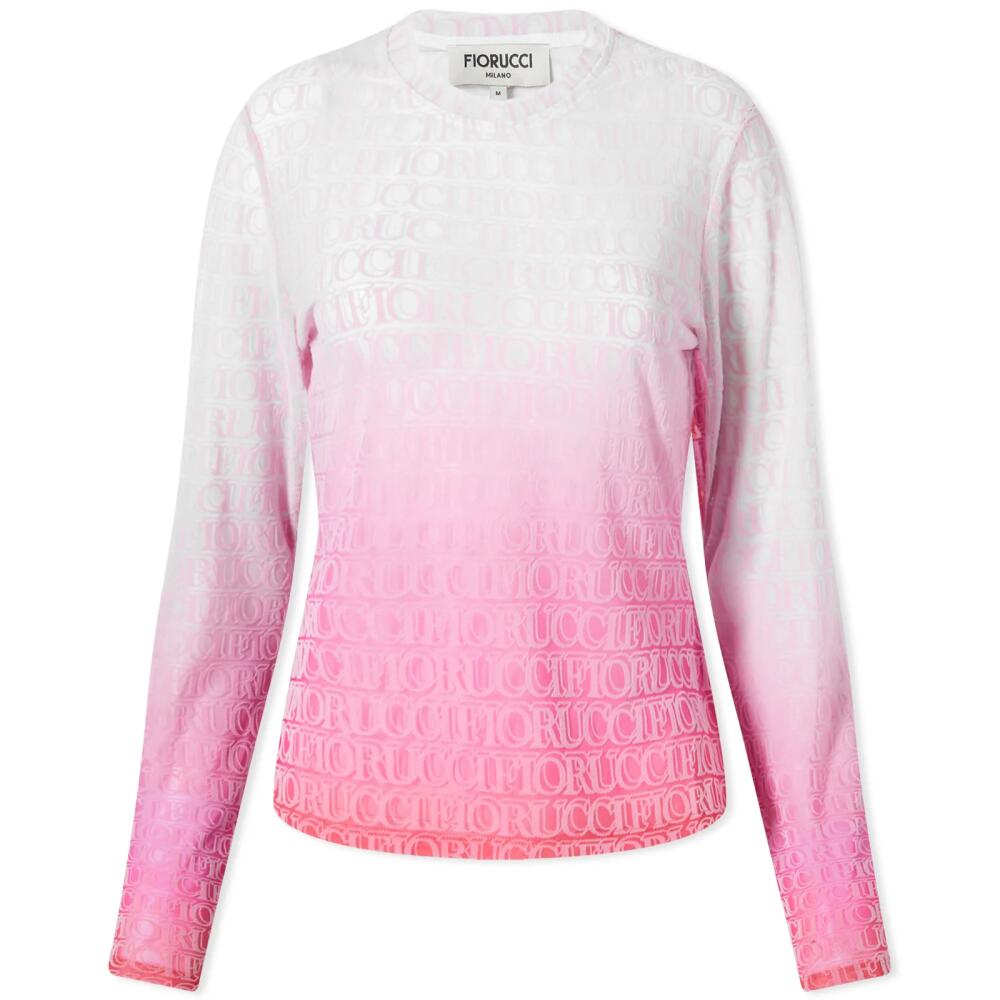 Fiorucci Women's Monogram Long Sleeve Top in Pink Cover