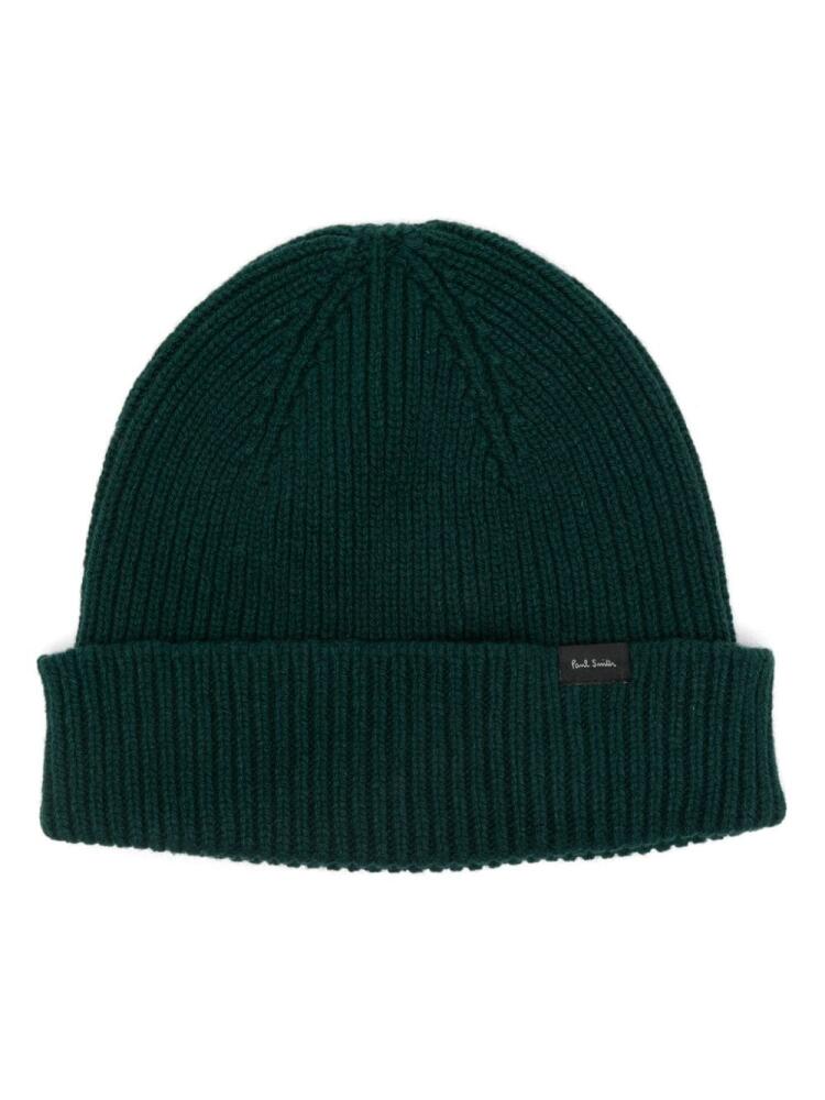 Paul Smith ribbed beanie - Green Cover