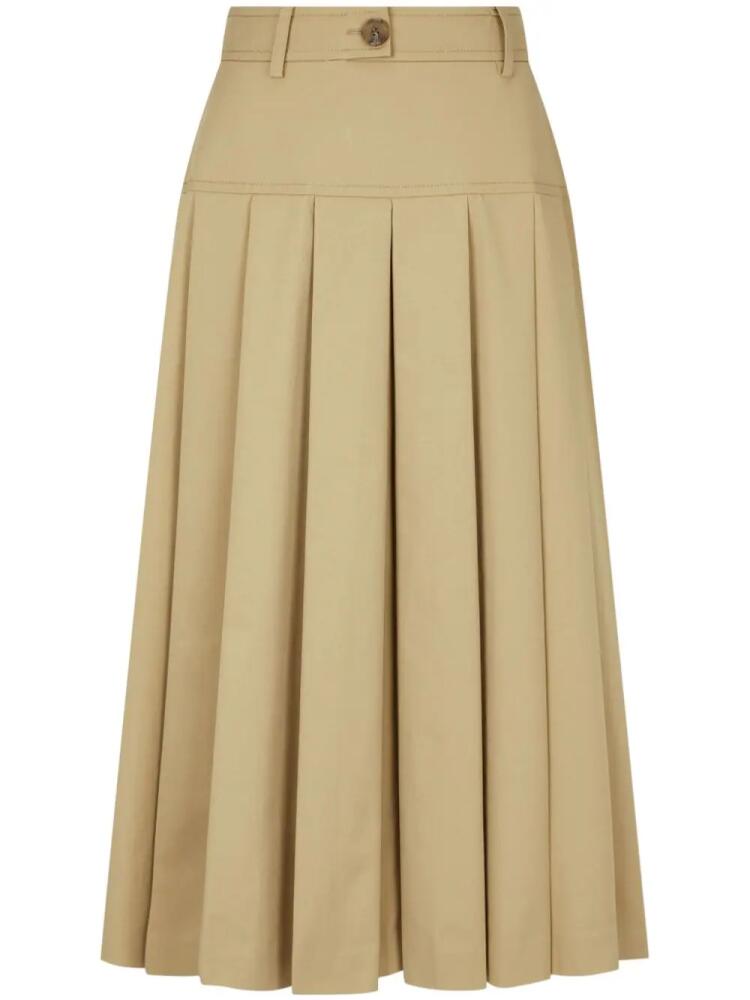 STUDIO TOMBOY pleated skirt - Neutrals Cover