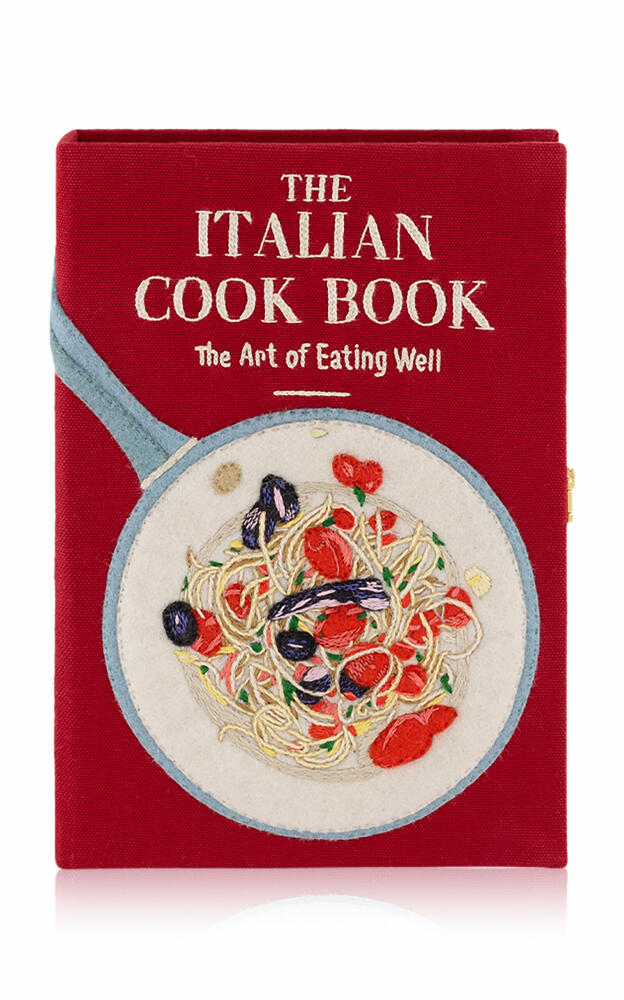 Olympia Le-Tan - Italian Cook Book Clutch - Red Cover