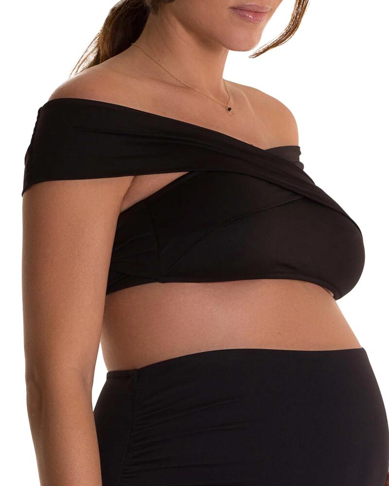 Pez D'Or Maternity Lucia Crossover Bikini Top Cover