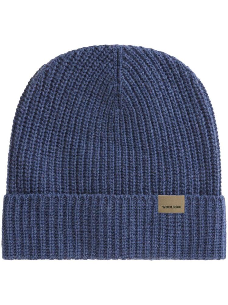 Woolrich ribbed beanie - Blue Cover