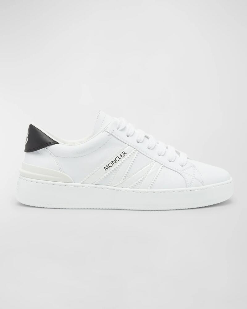 Moncler Monaco M Leather Low-Top Sneakers Cover