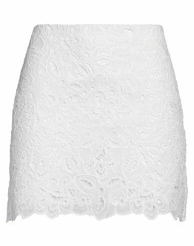 Isabel Marant Woman Mini skirt White Ramie, Polyester Cover