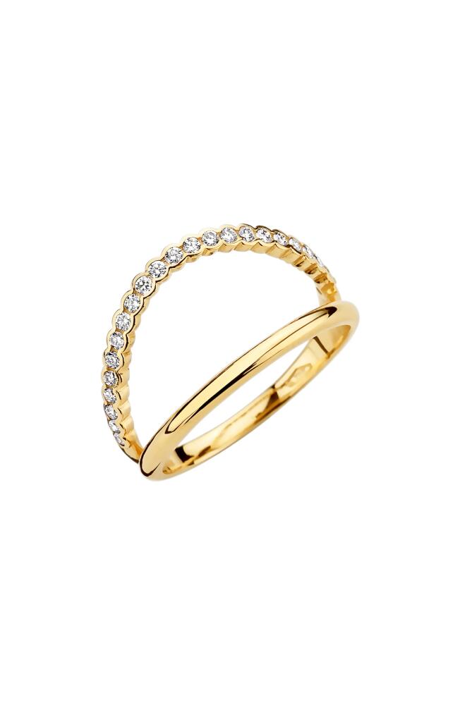 Kimai Ally Lab Created Diamond Split Ring in Yellow Gold Cover